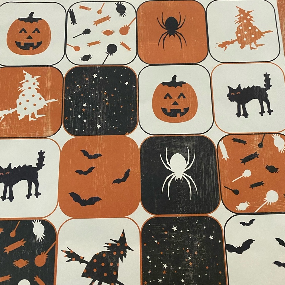👻🎃 RUSTY PICKLE “COSTUME PARTY” HALLOWEEN THEMED SCRAPBOOK PAPER & STICKERS. - Picture 5 of 13